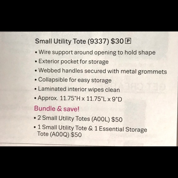 Thirty-One Small Utility Tote - Picture 5 of 6